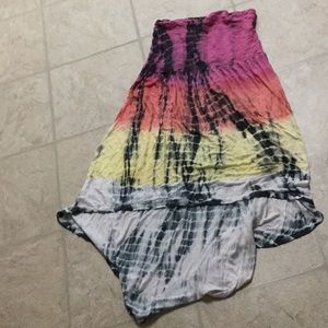 Tie dye tube dress